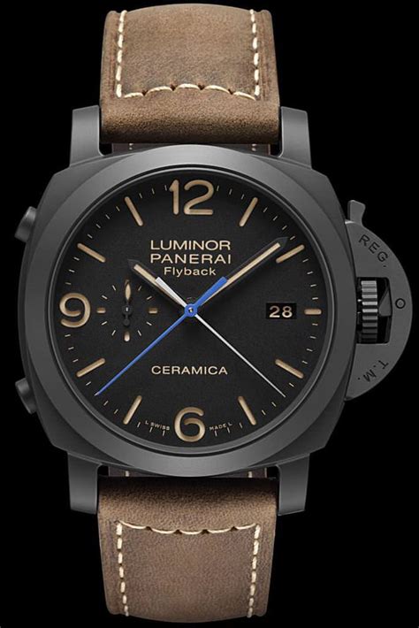 panerai luminor submersible flyback|luminor panerai flyback ceramica.